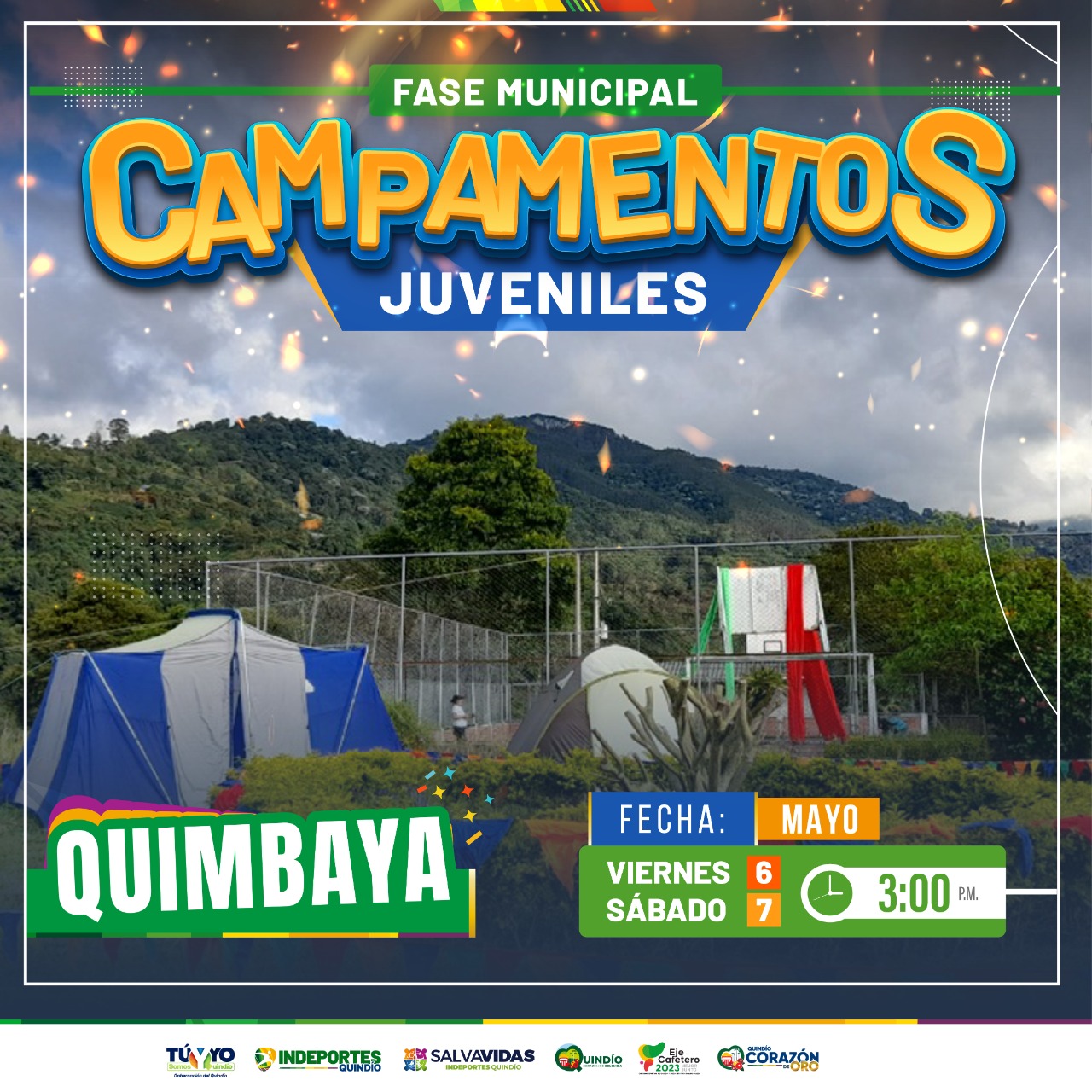 CON ACOMPAÑAMIENTO DE INDEPORTES QUINDÍO, SE DARÁ INICIO A LA FASE DEPARTAMENTAL DEL PROGRAMA CAMPAMENTOS JUVENILES